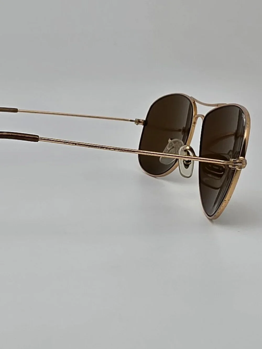 Ray-Ban RB3362 Cockpit Gold Frame Polarized Brown B-15 Lens Aviator Sunglasses